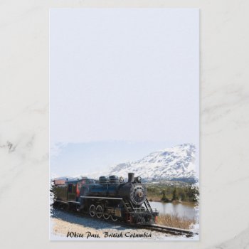 White Pass Train In Snow Stationery by vintageamerican at Zazzle