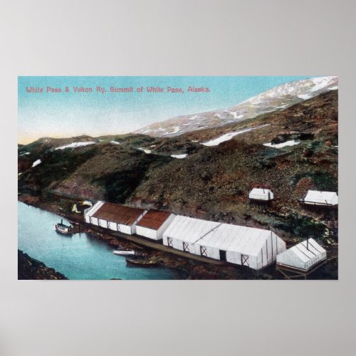 White Pass  Yukon Railroad Train Poster
