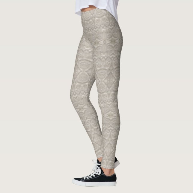 white pattern leggings (Left)