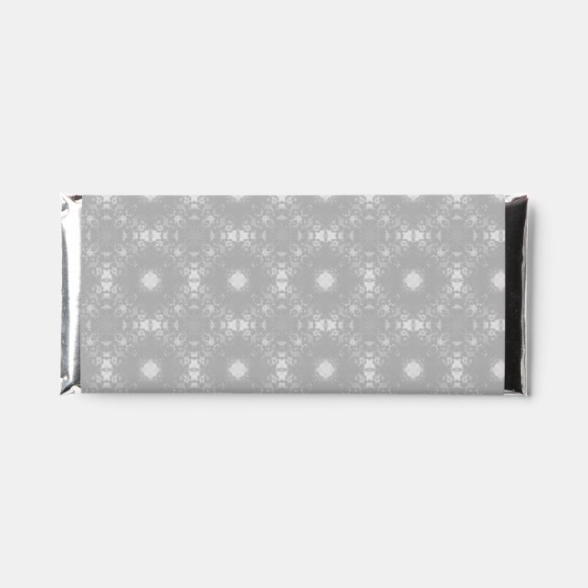 White Patterned Hershey Bar Favors (Front)