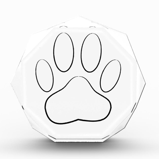 White Paw Print Award (Front)