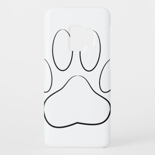 White Paw Print Case_Mate Samsung Galaxy S9 Case