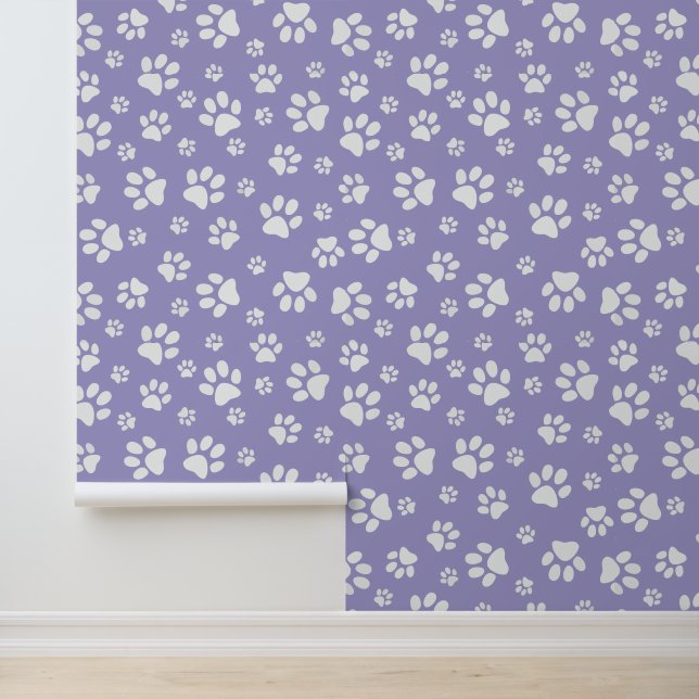 White Paw Prints Design Wallpaper (Application)