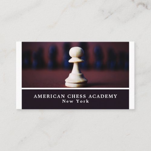 White Pawn Chess Club Business Card