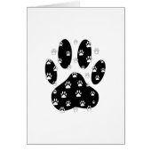 White Paws On Black Paw Print (Front)