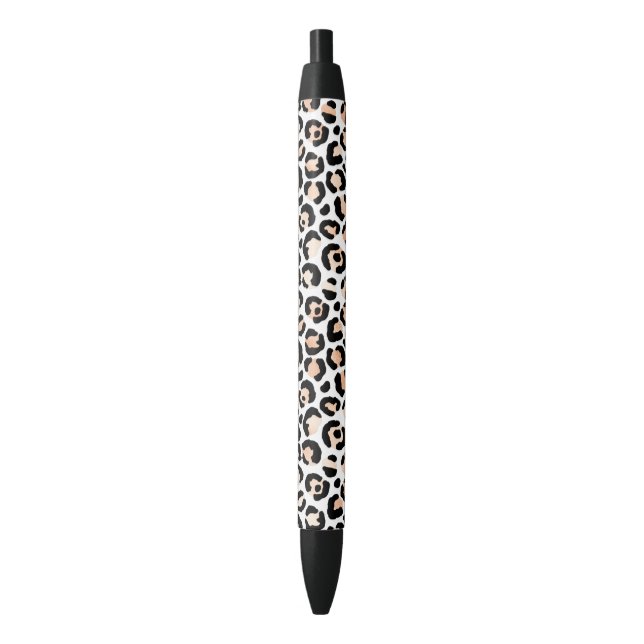 White Peach Black Leopard Print       Pen (Front Vertical)
