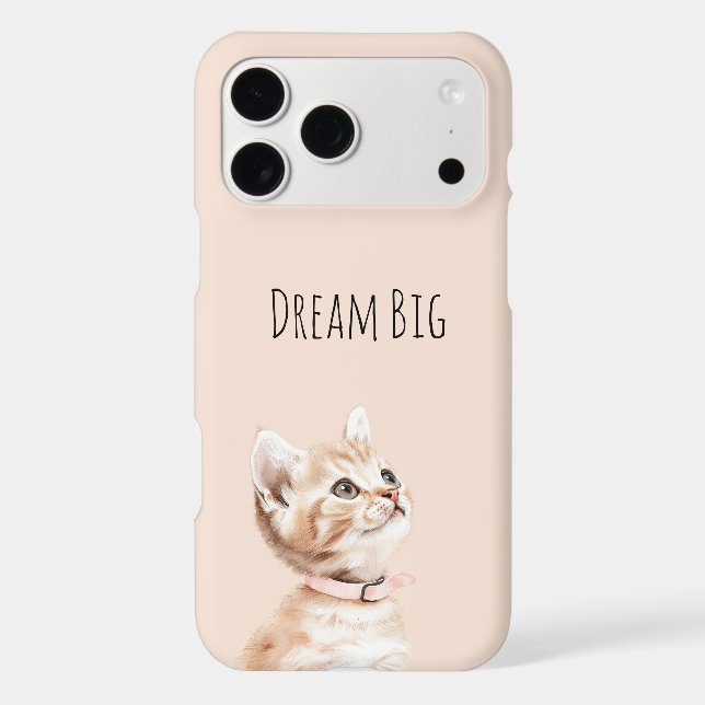 White Peach Cat Case-Mate iPhone Case (Back)