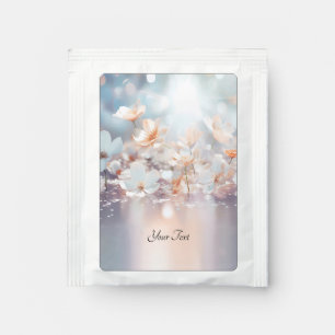 White Peach Floral Tea Bag Drink Mix