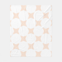White & Peach Pastel Star Pattern Design