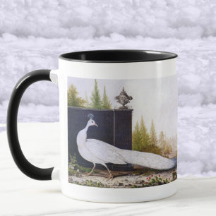 White Peacock Mug
