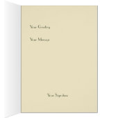 White Peacocks Roosting Cards (Inside (Right))