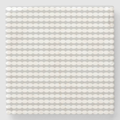 White Pearl Patterns Gray Grey Stylish Decor Gift Stone Coaster