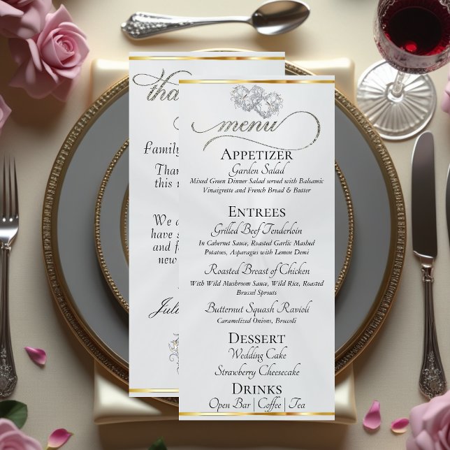 White Pearl/Silver - Hearts & Thank You Menu (Creator Uploaded)