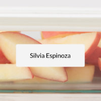 White Pearl Waterproof Name Stickers Custom Label