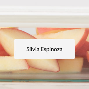 White Pearl Waterproof Name Stickers Custom Label