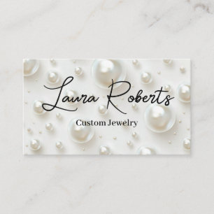 White Pearls Business Cards