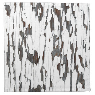 White Peeling Paint Cloth Napkin