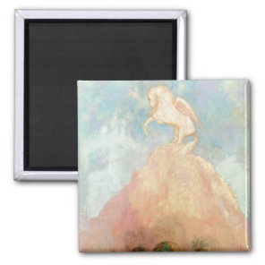 White Pegasus, c.1908 (oil on canvas) Magnet
