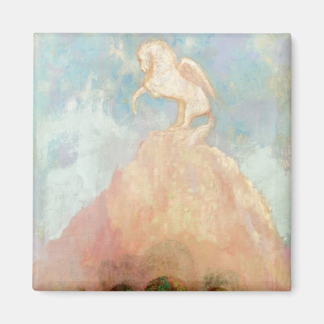 White Pegasus, c.1908 (oil on canvas) Magnet (Front)