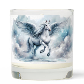 White Pegasus Wings Soft Blue Sky Dreamscape Scented Candle
