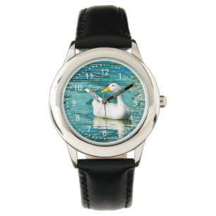 White Pekin Duck  - Nature Photo in Reflections Watch