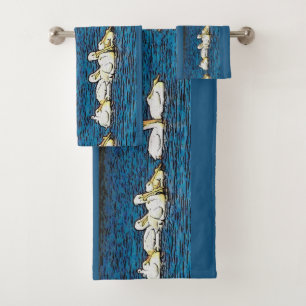 White Pelican Birds Wildlife Animal Bath Towel Set
