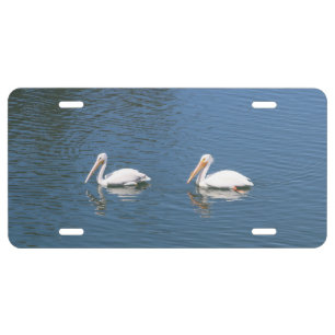 white pelicans license plate