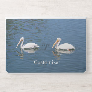 White pelicans Thunder_Cove HP Laptop Skin