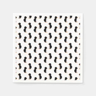 White penguins napkins