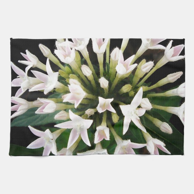 White Pentas Towel (Horizontal)