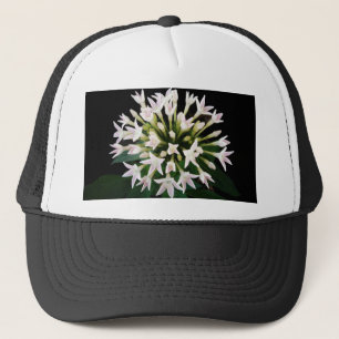 White Pentas Trucker Hat