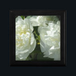 White Peonies Keepsake Box<br><div class="desc">classic romantic white peonies - photo by H Cooper</div>