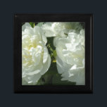White Peonies Keepsake Box<br><div class="desc">classic romantic white peonies - photo by H Cooper</div>