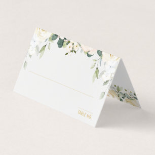 White Peony Epiphany Wedding Seating Table Place