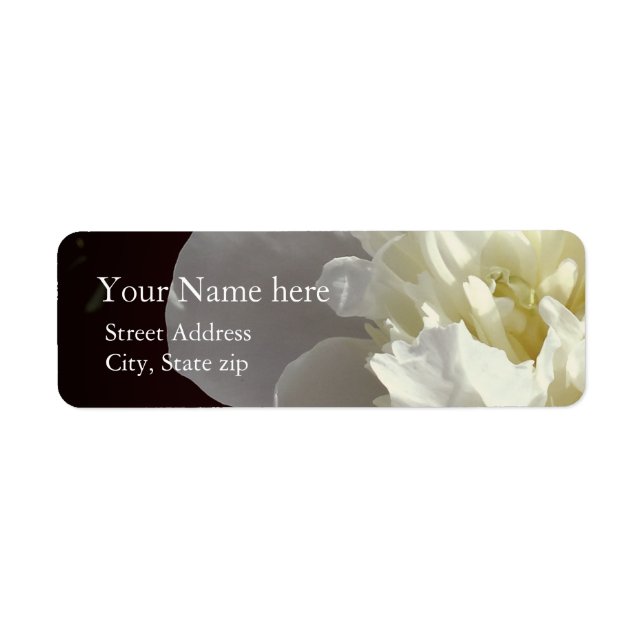 White Peony Label (Front)