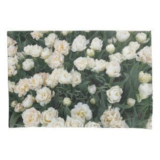 White Peony Pillow Case
