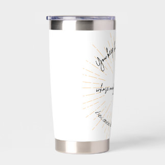 White perfect peace tumbler
