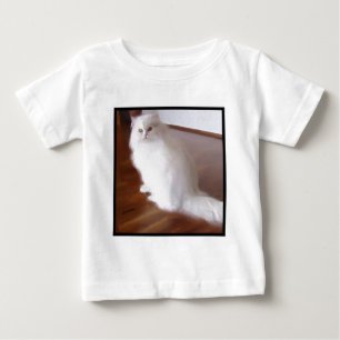 White Persian Cat baby shirt