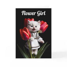 White Persian Flower Girl