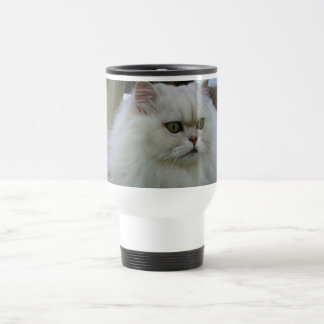 White Persian Travel Mug