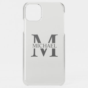 White Personalized Monogram and Name iPhone 11 Pro Max Case