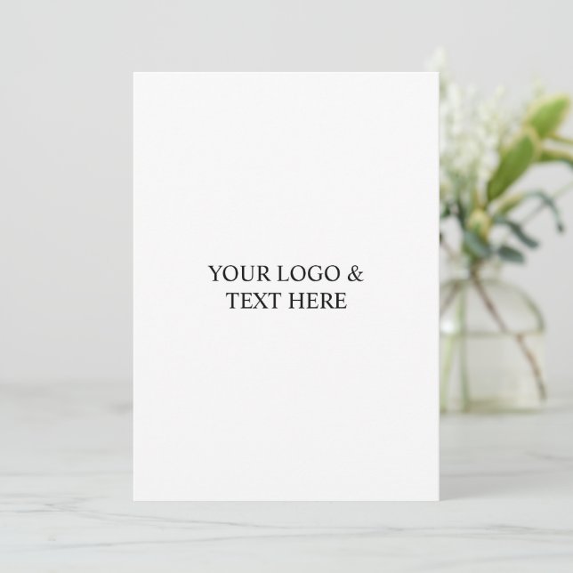 White Personalized – Your Logo & Text Here (Standing Front)