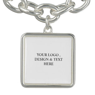 White Personalized – Your Logo & Text Here Bracelet