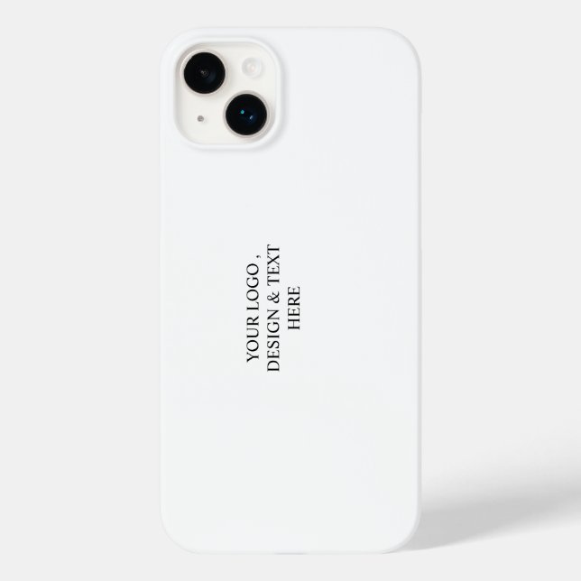 White Personalized – Your Logo & Text Here Case-Mate iPhone Case (Back)