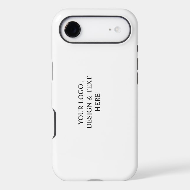 White Personalized – Your Logo & Text Here Case-Mate iPhone Case (Back)