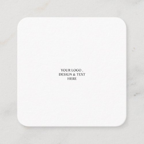 White Personalized – Your Logo & Text Here  Enclosure Card