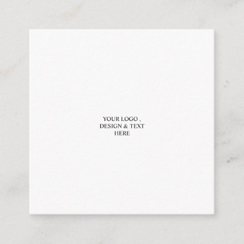 White Personalized – Your Logo & Text Here  Enclosure Card