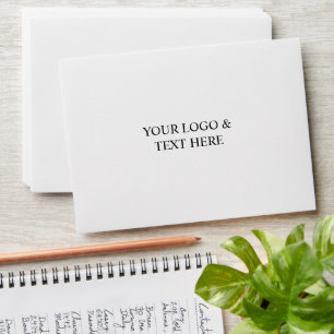White Personalized – Your Logo & Text Here Envelope