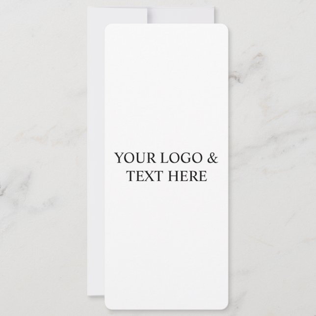 White Personalized – Your Logo & Text Here Invitation (Front)