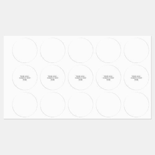 White Personalized – Your Logo & Text Here  Kids' Labels